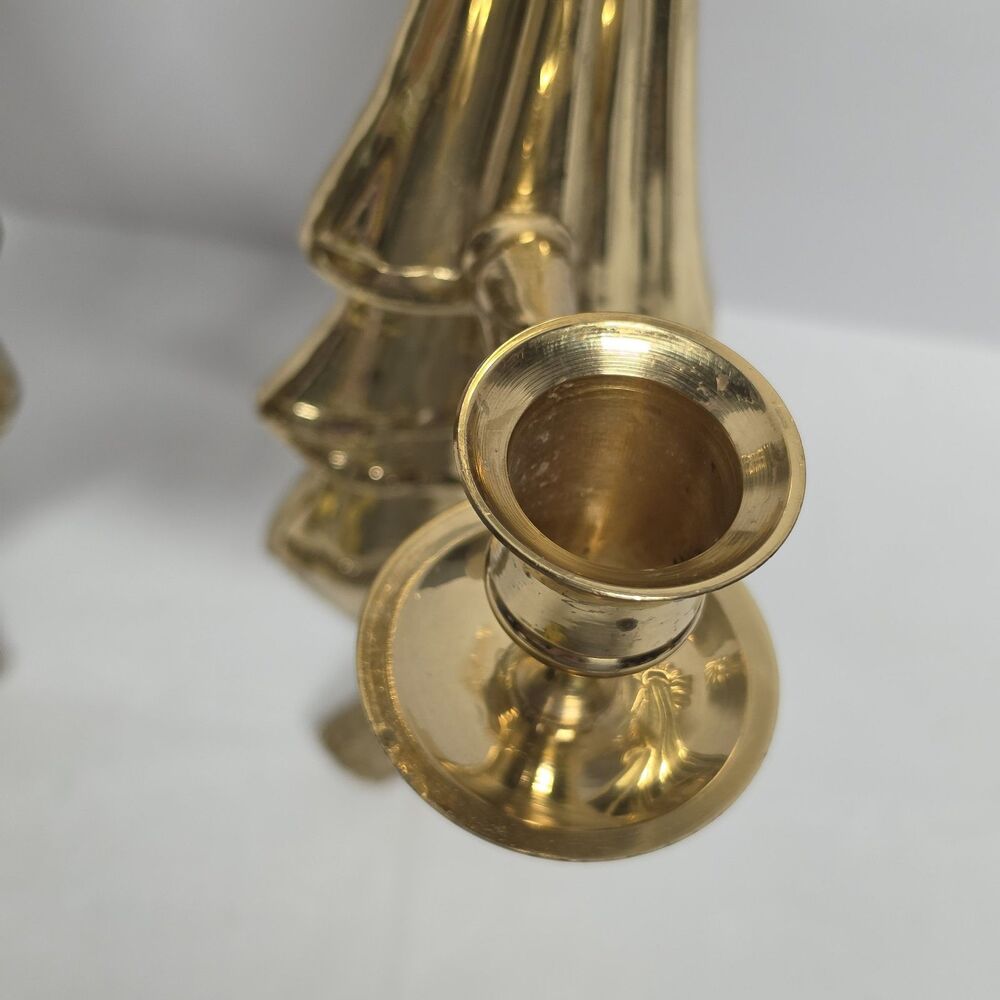 Vintage Hollywood Regency Brass Wall Candle Holder 12" Set Of 2 French Empire - Picture 4 of 8